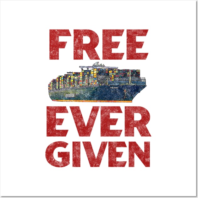Free Ever Given Wall Art by karutees